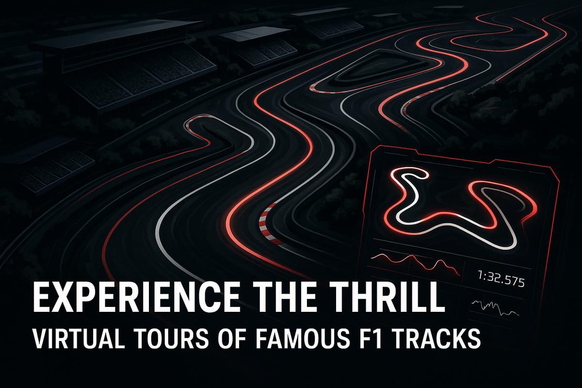 Experience the Thrill: Virtual Tours of Famous F1 Tracks