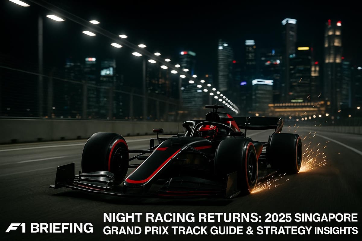 Night Racing Returns: 2025 Singapore Grand Prix Track Guide & Strategy Insights