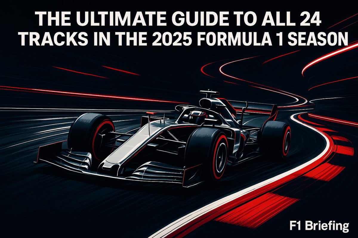 The Ultimate Guide to All 24 Tracks in the 2025 Formula 1 Season