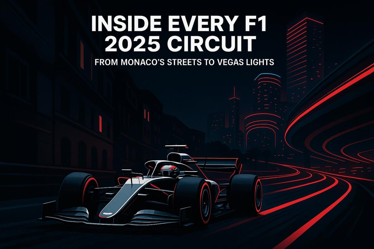 Inside Every F1 2025 Circuit: From Monaco’s Streets to Vegas Lights