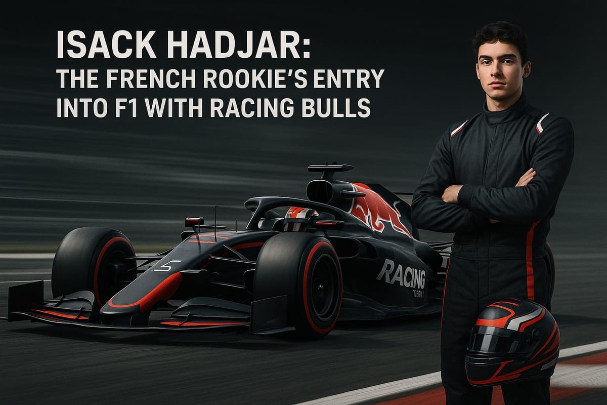 Isack Hadjar: The French Rookie’s Entry into F1 with Racing Bulls