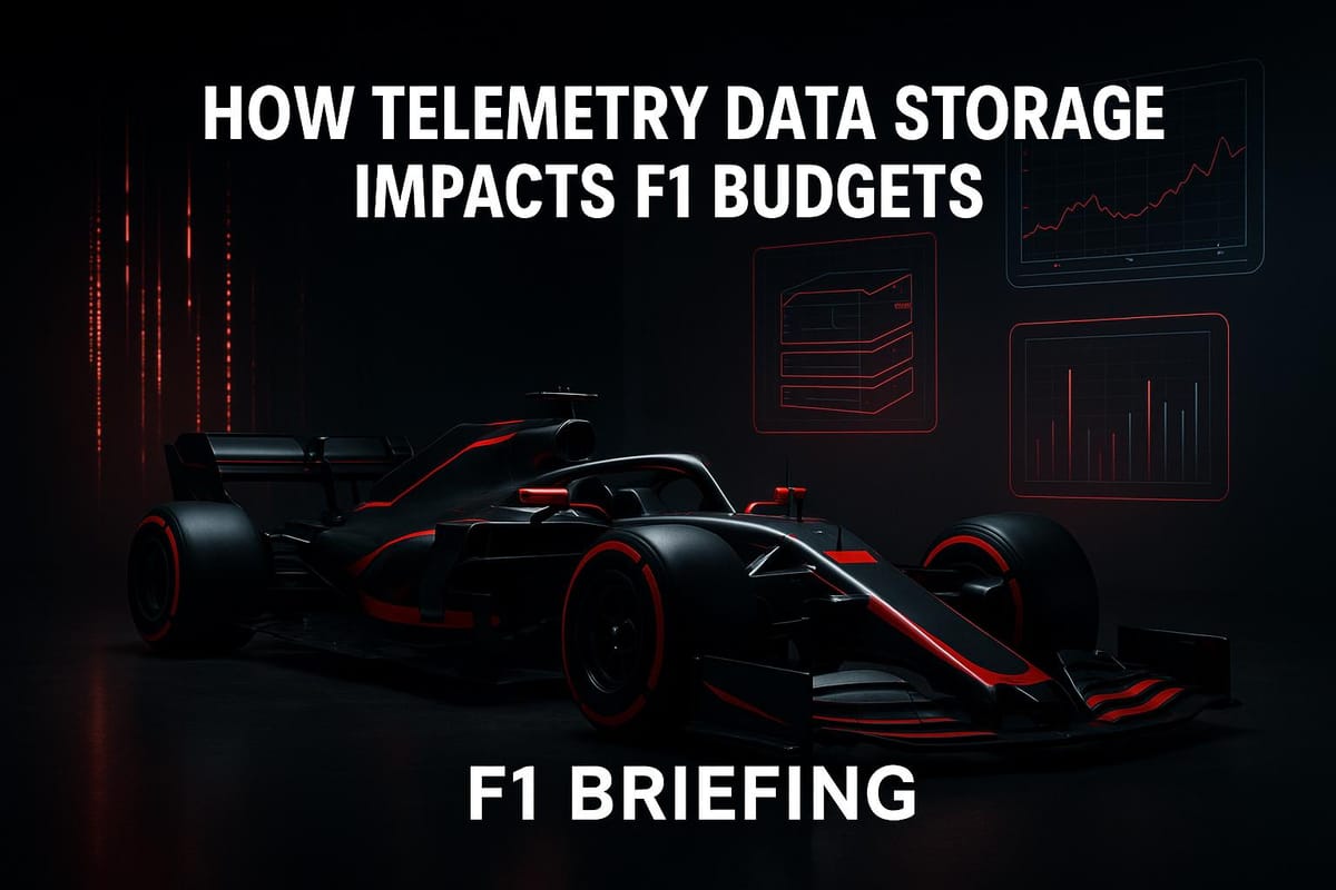 How Telemetry Data Storage Impacts F1 Budgets