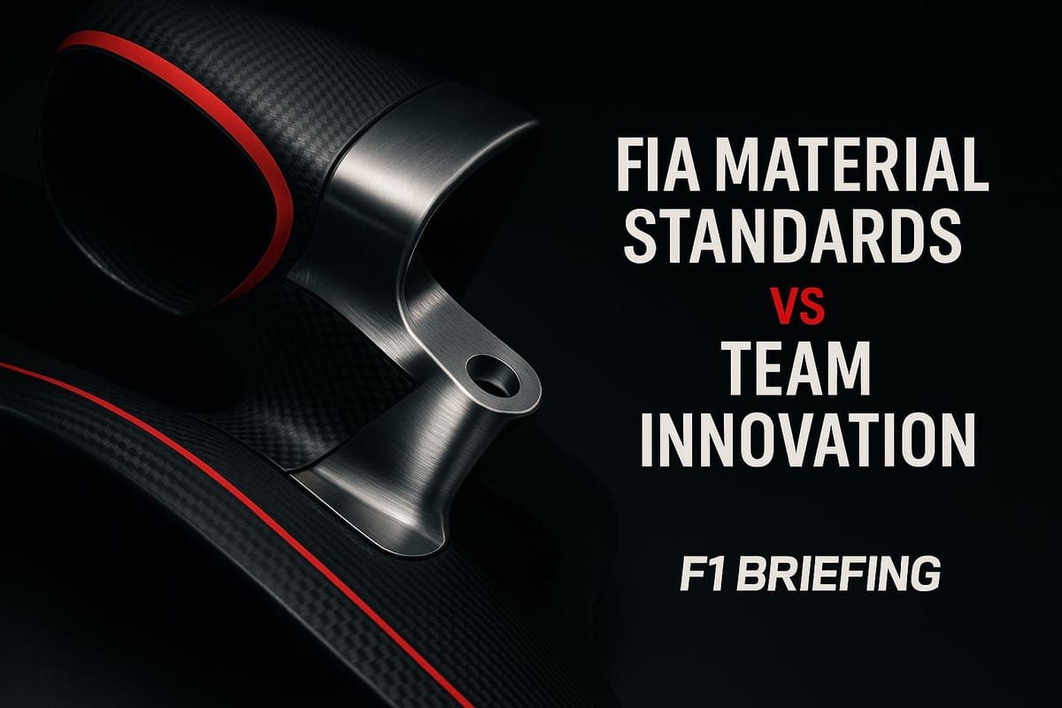 FIA Material Standards vs Team Innovation