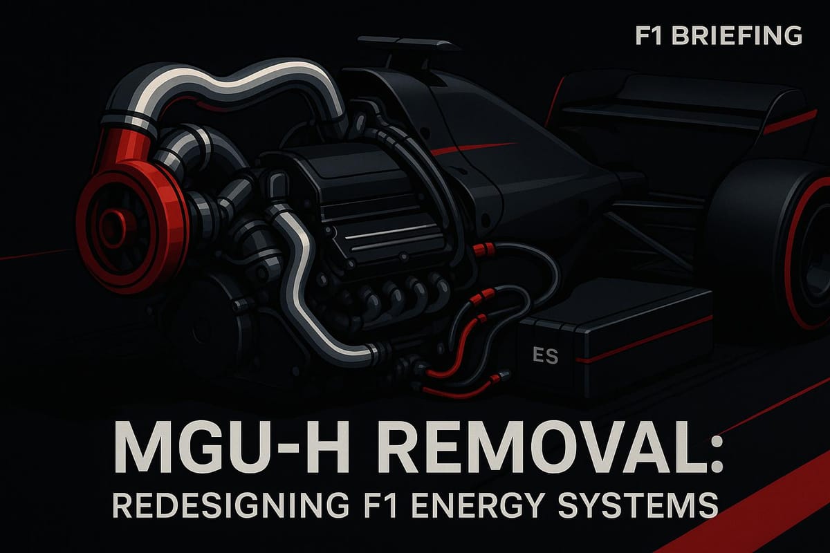 MGU-H Removal: Redesigning F1 Energy Systems