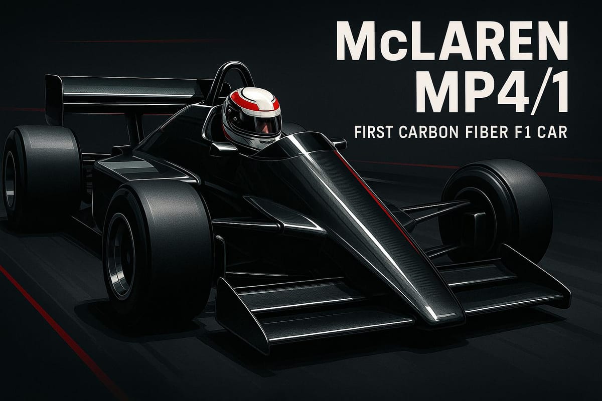 McLaren MP4/1: First Carbon Fiber F1 Car