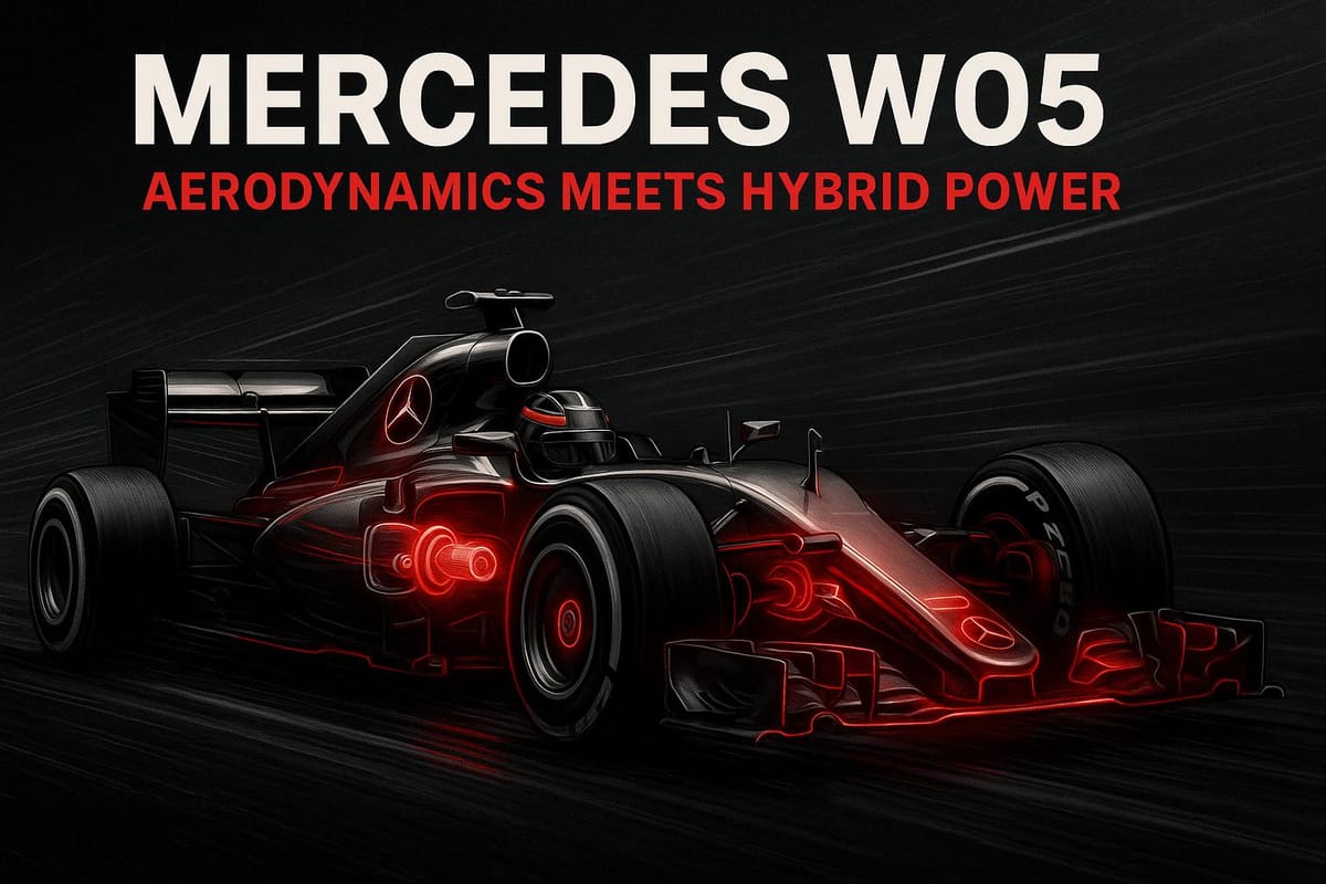 Mercedes W05: Aerodynamics Meets Hybrid Power