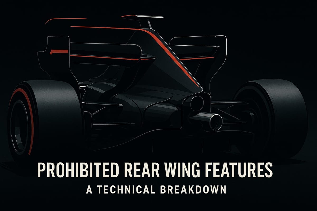 Prohibited Rear Wing Features: A Technical Breakdown