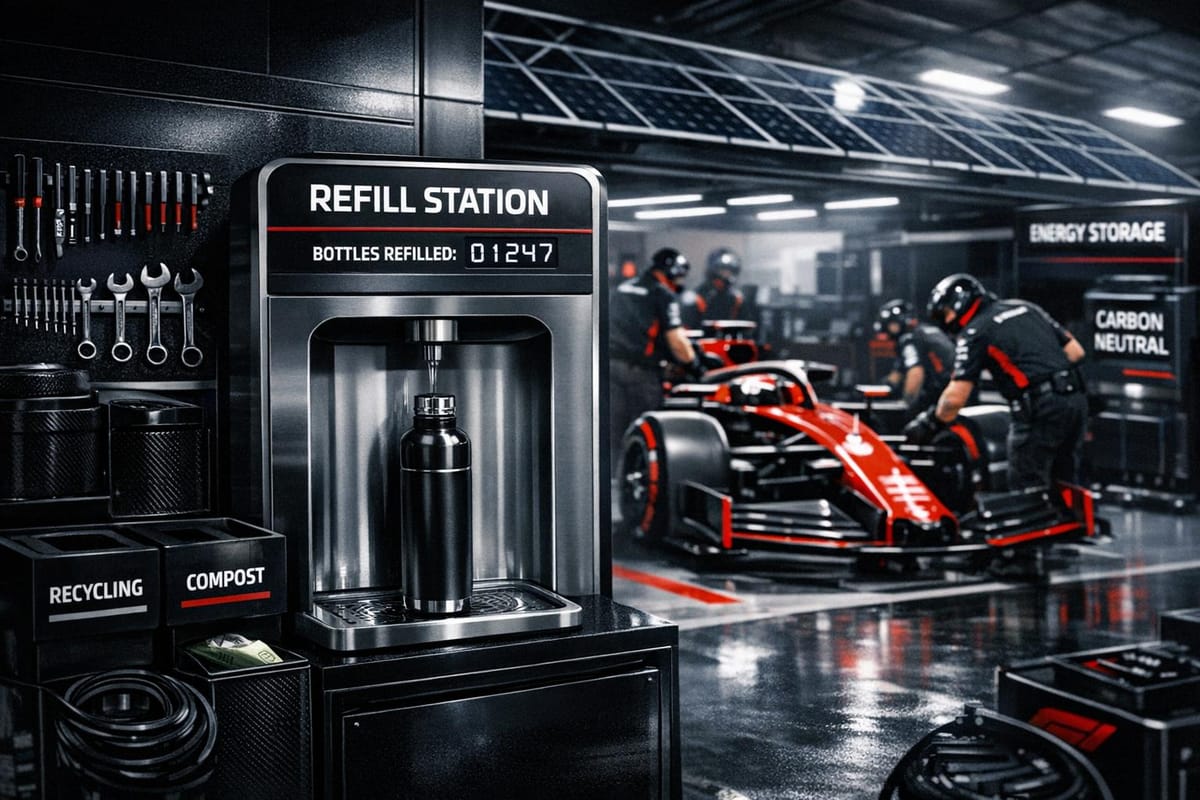 F1 Teams Cutting Single-Use Plastic: Key Initiatives