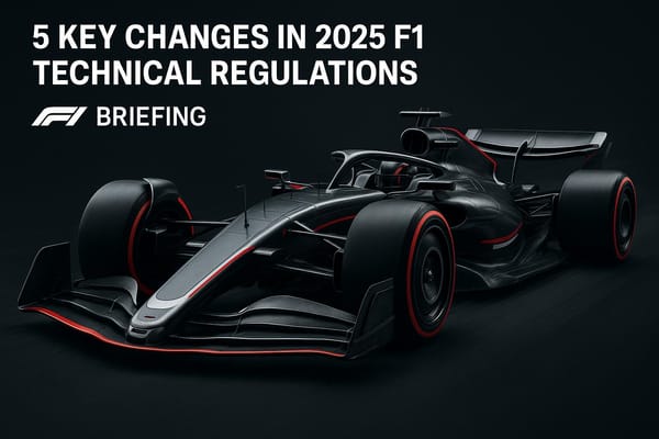 5 Key Changes in 2025 F1 Technical Regulations