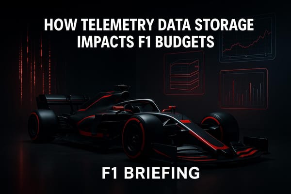 How Telemetry Data Storage Impacts F1 Budgets