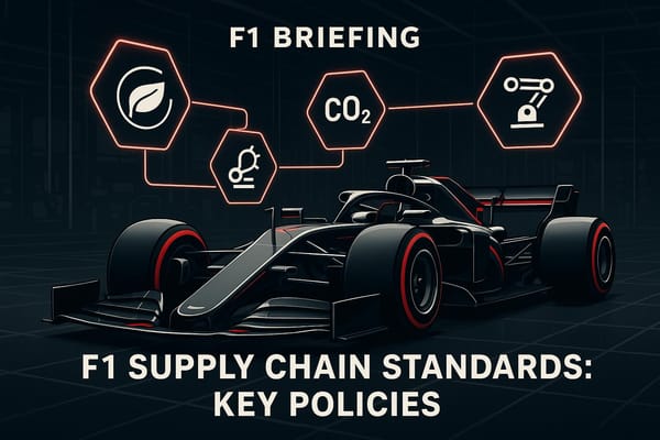 F1 Supply Chain Standards: Key Policies