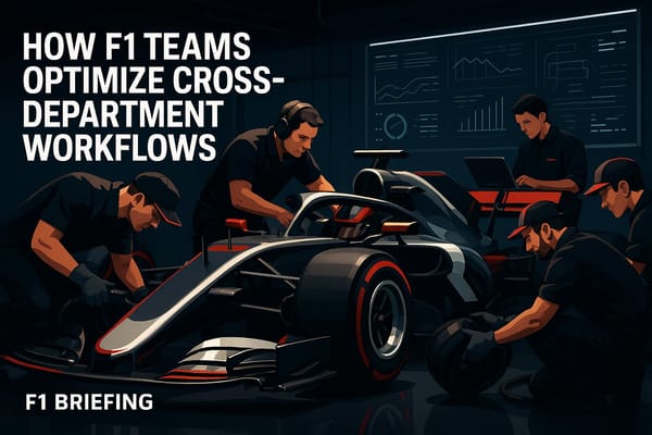 How F1 Teams Optimize Cross-Department Workflows