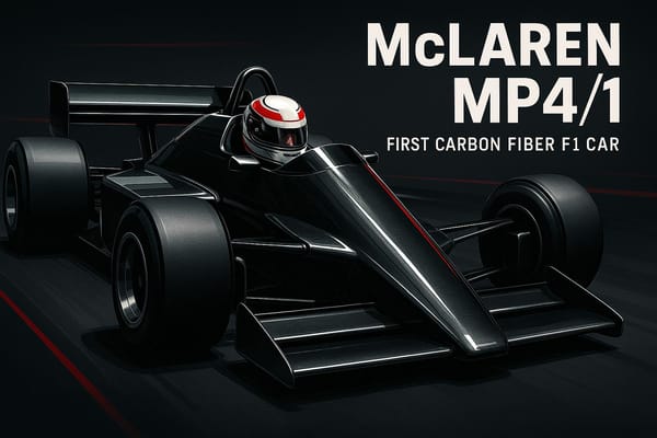 McLaren MP4/1: First Carbon Fiber F1 Car