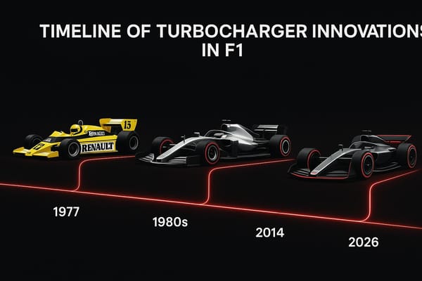 Timeline of Turbocharger Innovations in F1