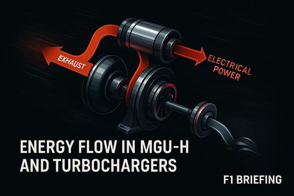 Energy Flow in MGU-H and Turbochargers
