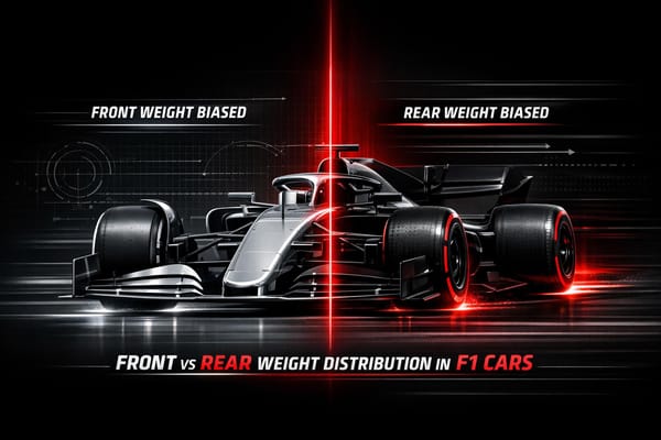 Front vs Rear Weight Distribution in F1 Cars