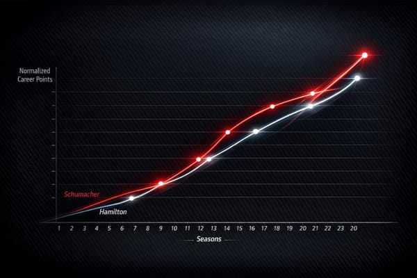 Career Points Progression: Hamilton vs. Schumacher