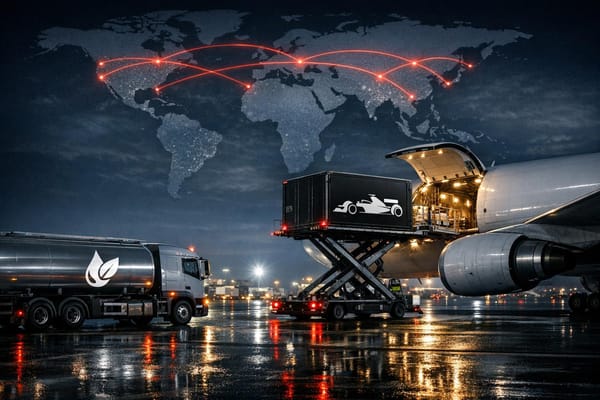 SAF in F1: Reducing Air Freight Emissions