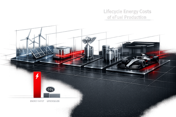 Lifecycle Energy Costs of eFuel Production